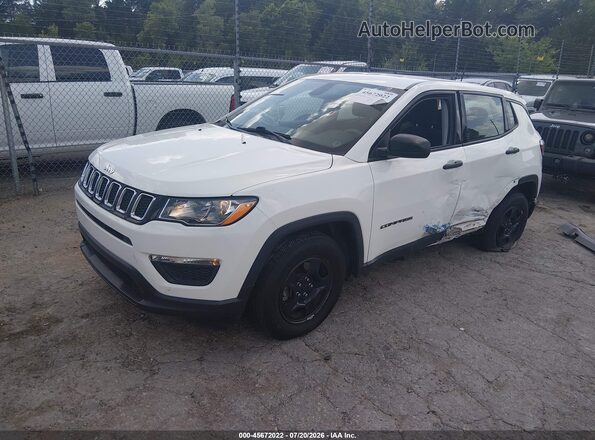 3C4NJCAB7HT652231 2017 JEEP COMPASS White Vista tres cuartos delantera izquierda