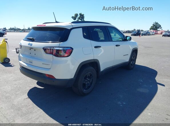 3C4NJCAB8JT212895 2018 JEEP COMPASS Белый Задняя правая четверть