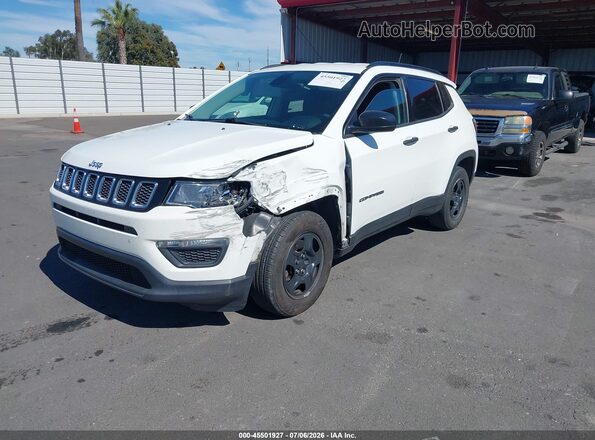 3C4NJCAB8JT212895 2018 JEEP COMPASS Белый Передняя левая четверть