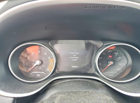 3C4NJCAB8JT226649 2018 JEEP COMPASS White Вид щитка приладів