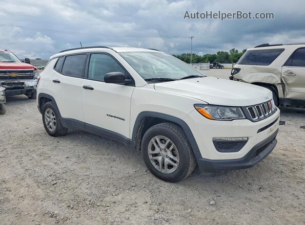 3C4NJCAB8JT226649 2018 JEEP COMPASS White Передня права чверть