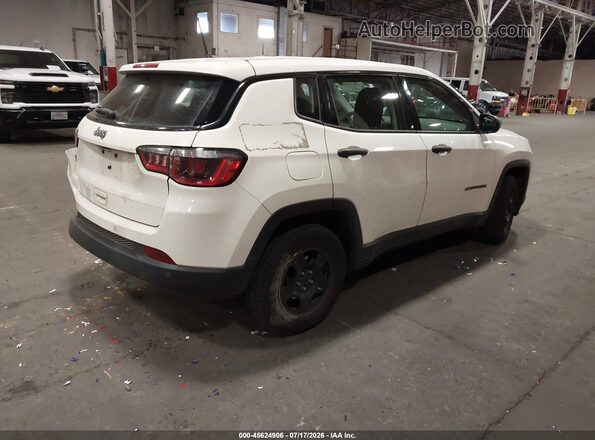 3C4NJCAB8JT328467 2018 JEEP COMPASS Белый Задняя правая четверть