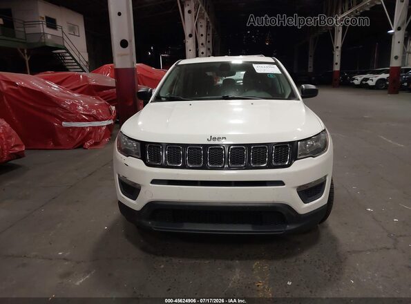 3C4NJCAB8JT328467 2018 JEEP COMPASS Белый Вид щитка приборов