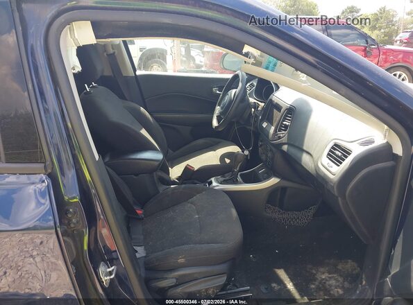 3C4NJCAB9JT286228 2018 JEEP COMPASS Blue Front interior view