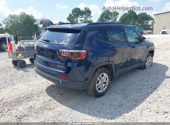 3C4NJCAB9JT286228 2018 JEEP COMPASS Blue Rear right