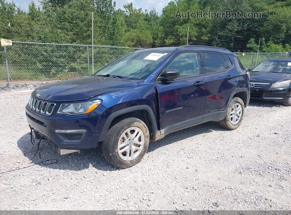 3C4NJCAB9JT286228 2018 JEEP COMPASS Blue Front left
