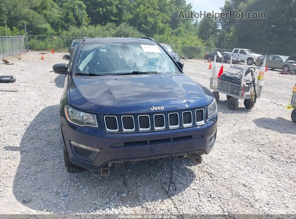3C4NJCAB9JT286228 2018 JEEP COMPASS Blue Instrument cluster view