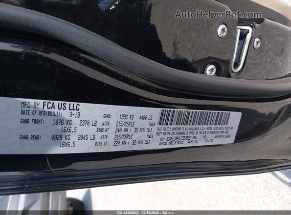3C4NJCABXJT357839 2018 JEEP COMPASS Black Widok komory silnika
