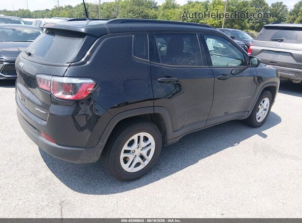 3C4NJCABXJT357839 2018 JEEP COMPASS Black Tył prawy