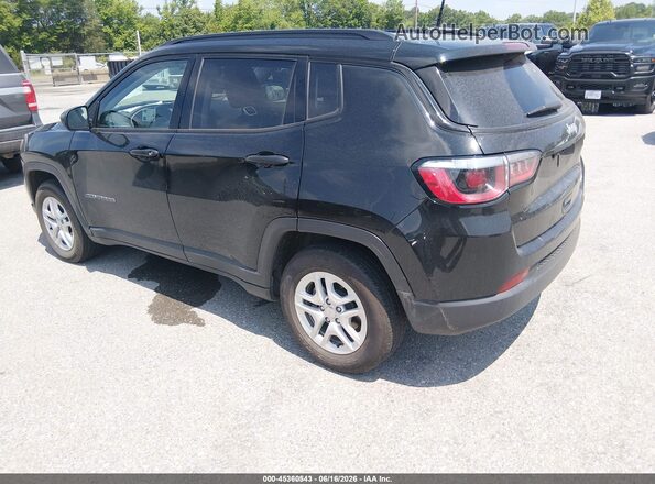 3C4NJCABXJT357839 2018 JEEP COMPASS Black Tył lewy