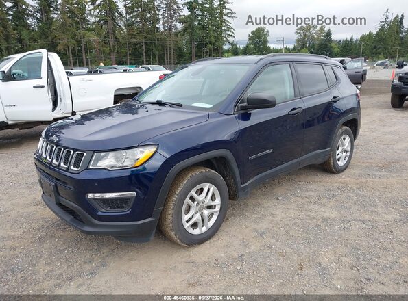 3C4NJCABXJT405615 2018 JEEP COMPASS Dark Blue Առջևի ձախ երեք քառորդ տեսարան