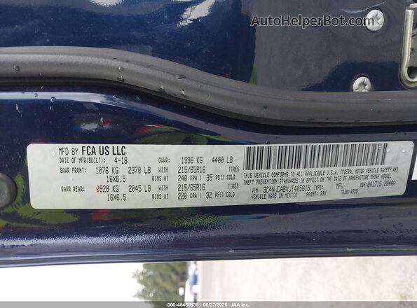 3C4NJCABXJT405615 2018 JEEP COMPASS Dark Blue Շարժիչի բաժամունքի տեսք