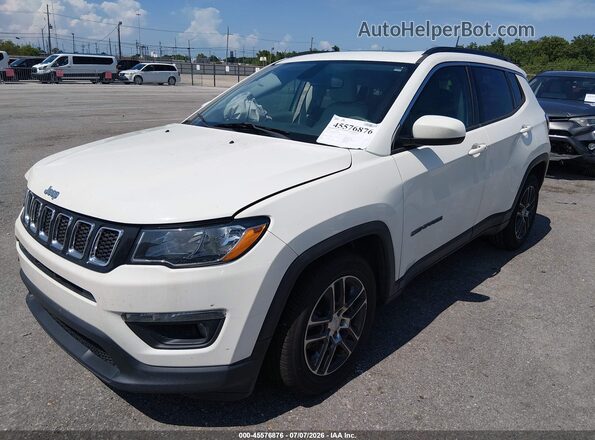 3C4NJCBB0KT655218 2019 JEEP COMPASS White წინა მარცხენა ხედი სამი მეოთხედიდან