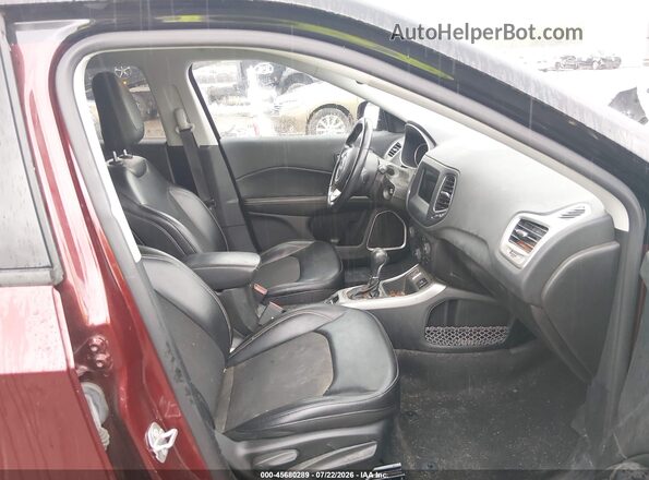 3C4NJCBB0LT229871 2020 JEEP COMPASS Maroon Front interior view