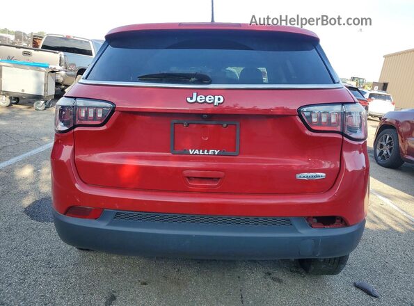 3C4NJCBB0MT600464 2021 JEEP COMPASS Red Vista trasera
