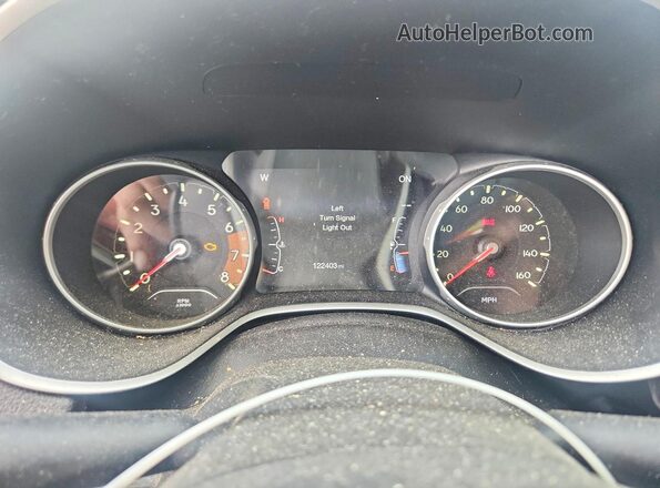 3C4NJCBB1HT658511 2017 JEEP COMPASS Silver ხელსაწყოთა პანელის ხედი