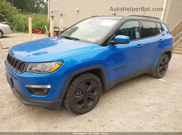 3C4NJCBB1KT726362 2019 JEEP COMPASS Синий Передняя левая четверть
