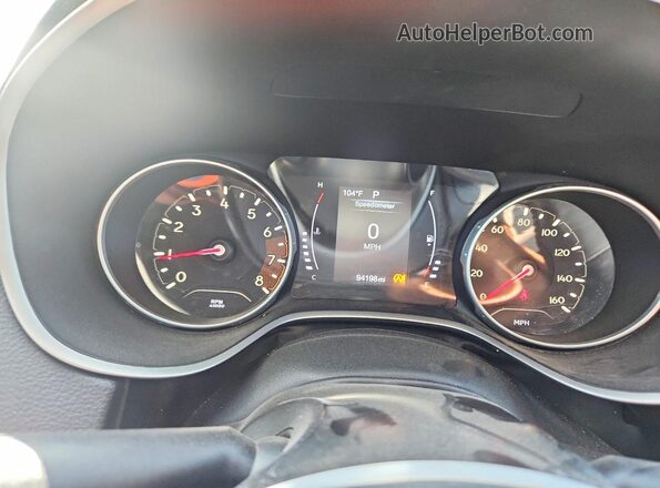 3C4NJCBB2JT461756 2018 JEEP COMPASS Black Widok zestawu wskaźników