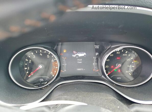 3C4NJCBB3JT124657 2018 JEEP COMPASS Charcoal ხელსაწყოთა პანელის ხედი