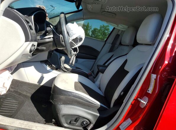3C4NJCBB3JT124917 2018 JEEP COMPASS Red Widok wnętrza z przodu