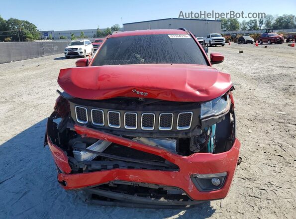 3C4NJCBB3JT124917 2018 JEEP COMPASS Red Widok z przodu