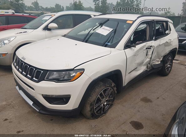3C4NJCBB3JT194224 2018 JEEP COMPASS White Առջևի ձախ երեք քառորդ տեսարան