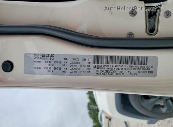 3C4NJCBB3LT236507 2020 JEEP COMPASS Белый Вид наклейки с VIN-кодом