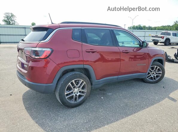 3C4NJCBB3LT257180 2020 JEEP COMPASS Burgundy Trasero derecho