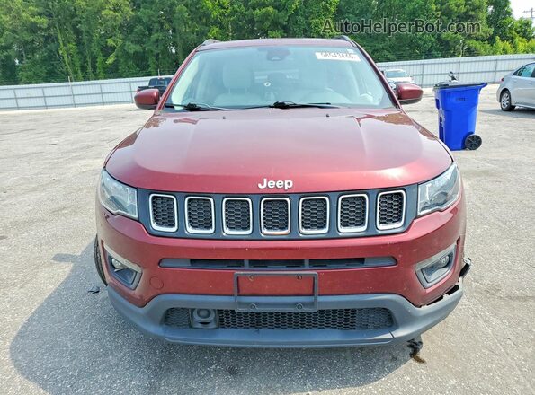 3C4NJCBB3LT257180 2020 JEEP COMPASS Burgundy Vista frontal