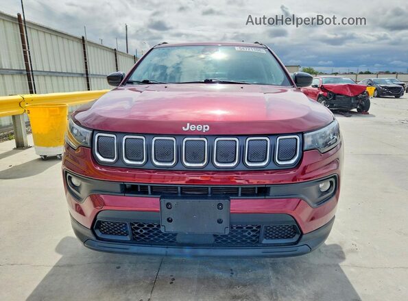 3C4NJCBB3NT187795 2022 JEEP COMPASS Burgundy Դիմացի տեսք
