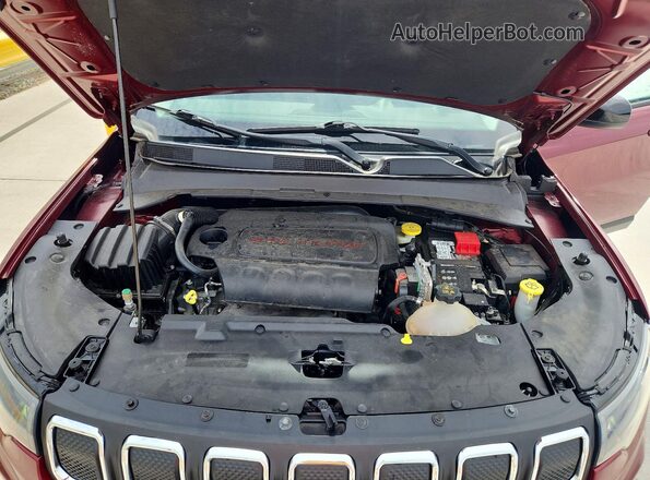 3C4NJCBB3NT187795 2022 JEEP COMPASS Burgundy Շարժիչի բաժամունքի տեսք