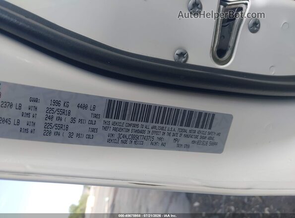 3C4NJCBB5KT743715 2019 JEEP COMPASS Белый Вид подкапотного пространства