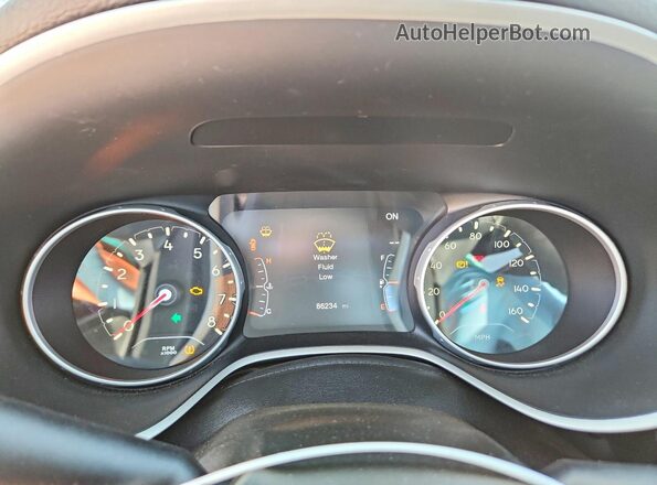 3C4NJCBB6HT669293 2017 JEEP COMPASS Black Instrument cluster view