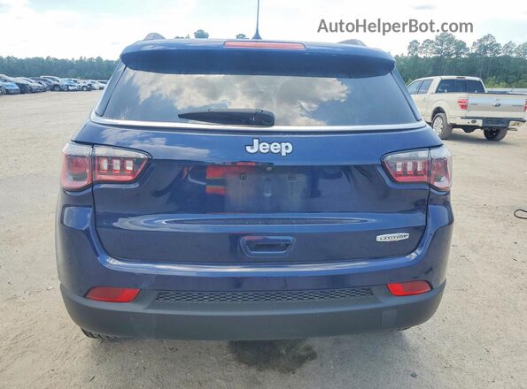 3C4NJCBB6JT338882 2018 JEEP COMPASS Blue Вид ззаду