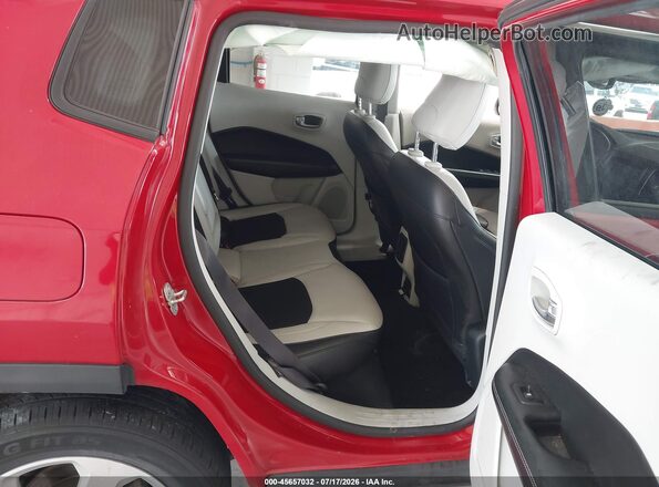 3C4NJCBB7JT268003 2018 JEEP COMPASS Red Vista de la etiqueta del VIN