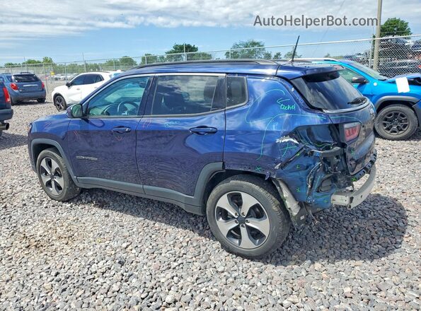 3C4NJCBB7JT318589 2018 JEEP COMPASS Blue Задня ліва чверть