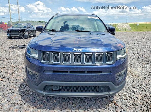 3C4NJCBB7JT318589 2018 JEEP COMPASS Blue Вид спереду