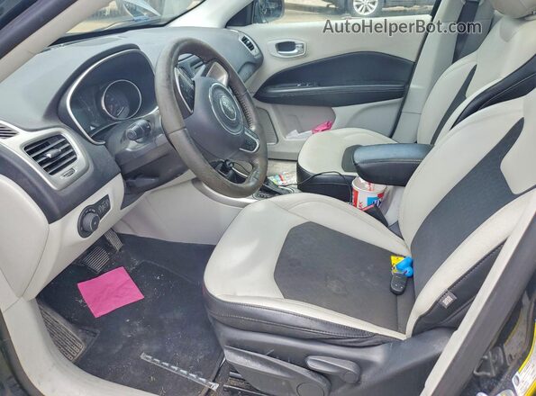 3C4NJCBB7JT489164 2018 JEEP COMPASS Черный Вид салона спереди
