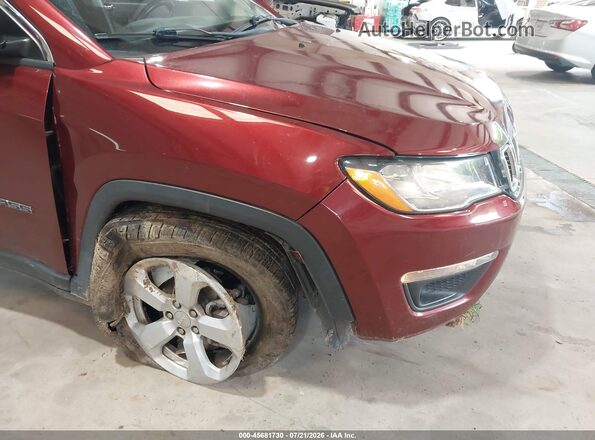 3C4NJCBB7LT257571 2020 JEEP COMPASS Burgundy წინა ხედი