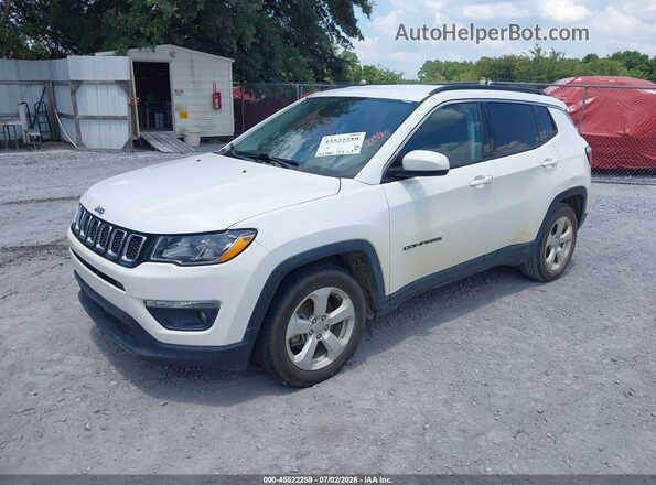 3C4NJCBB7MT592248 2021 JEEP COMPASS White Առջևի ձախ երեք քառորդ տեսարան