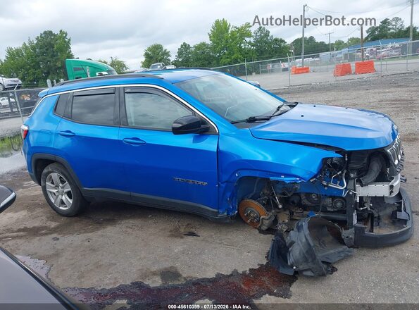 3C4NJCBB7NT166299 2022 JEEP COMPASS Blue Вид задньої частини салону