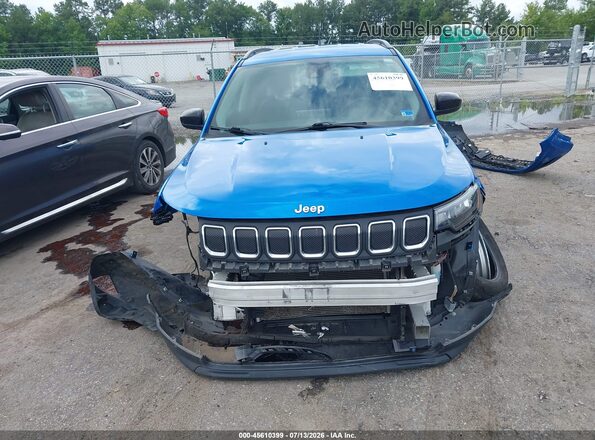 3C4NJCBB7NT166299 2022 JEEP COMPASS Blue Вид щитка приладів