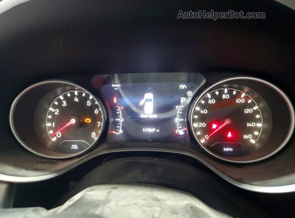3C4NJCBB8JT194526 2018 JEEP COMPASS White Widok zestawu wskaźników