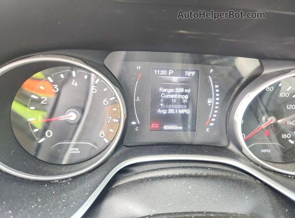 3C4NJCBB8LT252833 2020 JEEP COMPASS Black Widok zestawu wskaźników