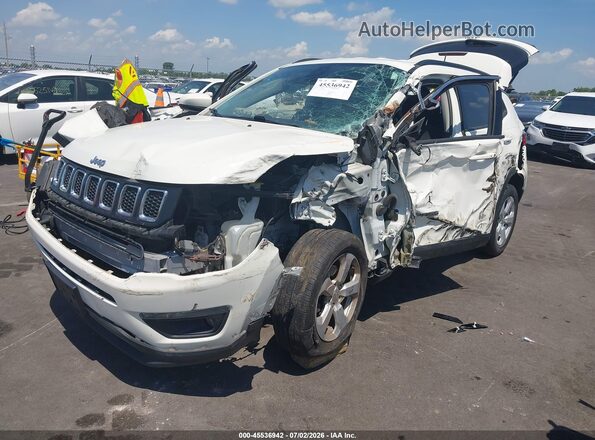3C4NJCBB9JT462242 2018 JEEP COMPASS White წინა მარცხენა ხედი სამი მეოთხედიდან