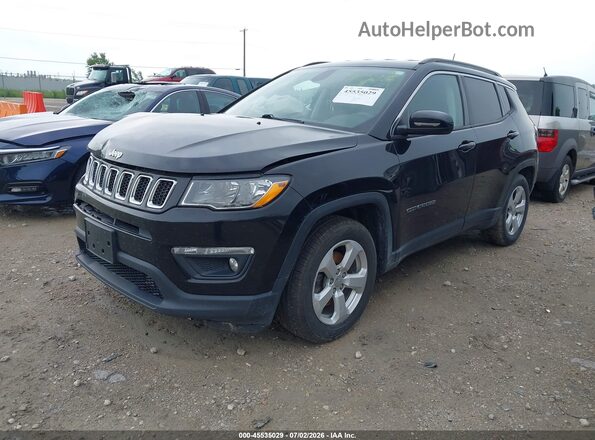 3C4NJCBB9KT654973 2019 JEEP COMPASS Black წინა მარცხენა ხედი სამი მეოთხედიდან
