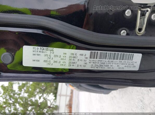 3C4NJCBBXKT743600 2019 JEEP COMPASS Black Widok komory silnika