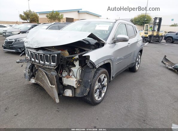 3C4NJCCB0LT128683 2020 JEEP COMPASS Silver Առջևի ձախ երեք քառորդ տեսարան