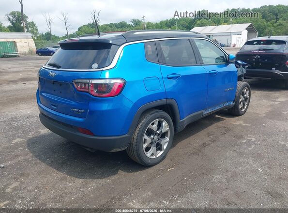 3C4NJCCB1LT115327 2020 JEEP COMPASS Blue Задня права чверть