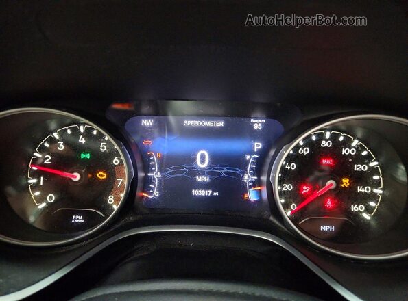 3C4NJCCB4JT499942 2018 JEEP COMPASS Blue Widok zestawu wskaźników